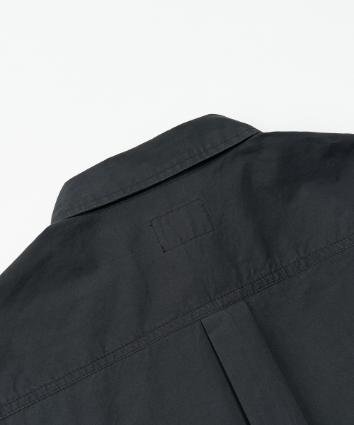 トピ クロップドシャツ ポケット付き NAVY レディース 半袖 カジュアル 画像 4