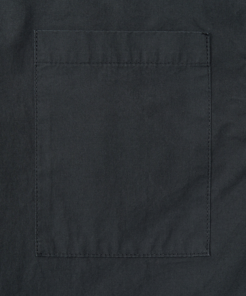 トピ クロップドシャツ ポケット付き NAVY レディース 半袖 カジュアル 画像 5
