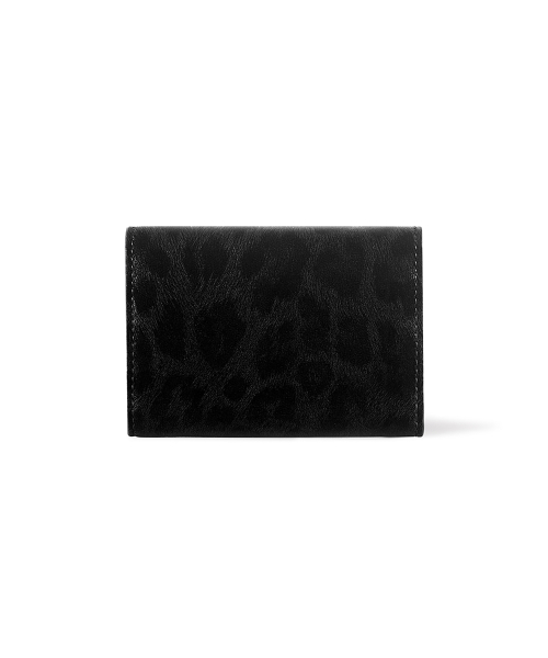 페넥(FENNEC) MATT TRIANGLE WALLET - LEOPARD BLACK 이미지 3