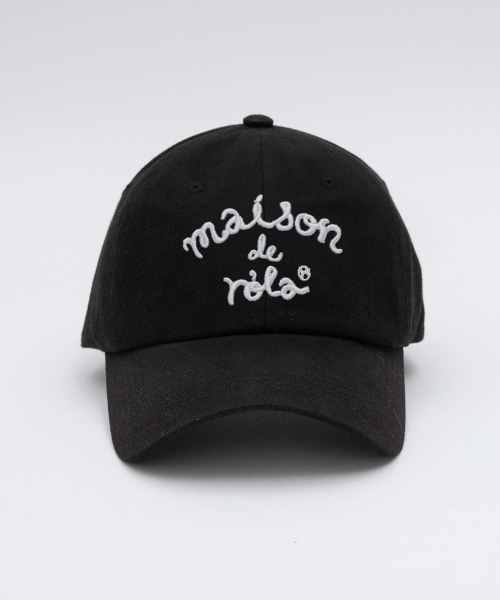 로라로라(ROLAROLA) MAISON DE ROLA EMBROIDERY CAP BLACK 이미지 2