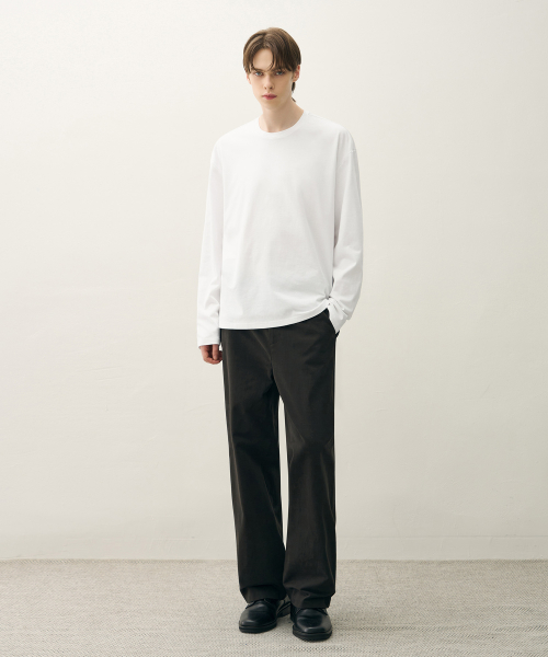 ドローフィット ヘイル コットン クロップ 長袖Tシャツ WHITE レディース ショート丈 ロンT 画像 2