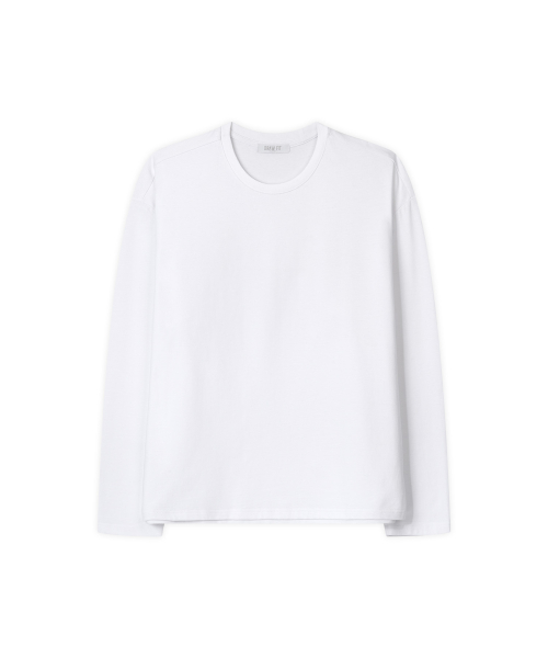 ドローフィット ヘイル コットン クロップ 長袖Tシャツ WHITE レディース ショート丈 ロンT 画像 3