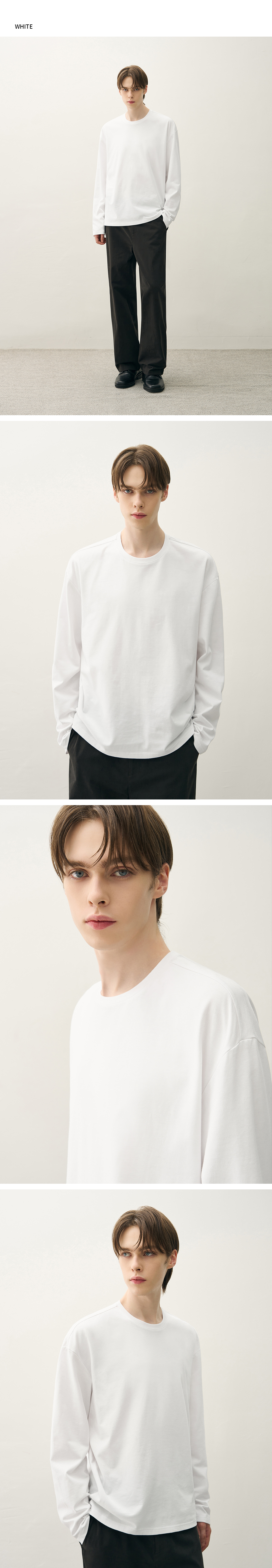 ドローフィット ヘイル コットン クロップ 長袖Tシャツ WHITE レディース ショート丈 ロンT 画像 5