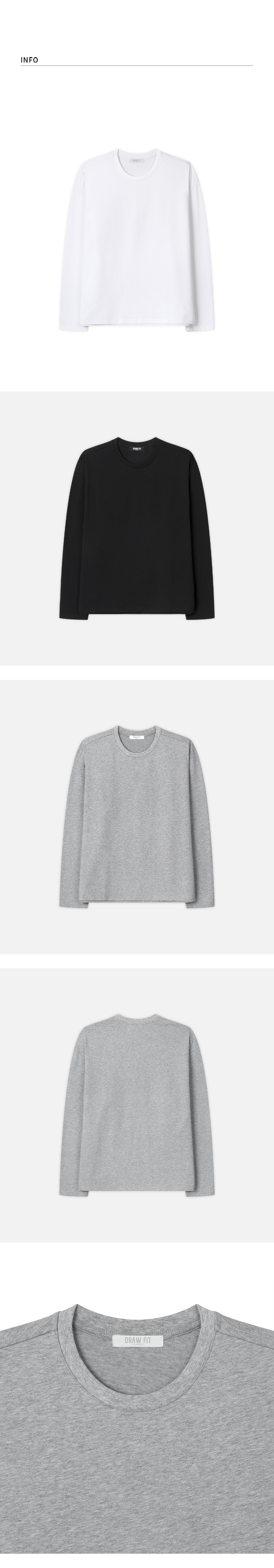 ドローフィット ヘイル コットン クロップ 長袖Tシャツ WHITE レディース ショート丈 ロンT 画像 8