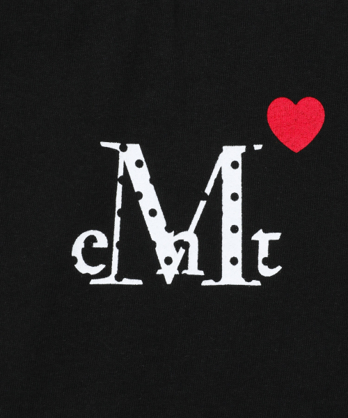 MUSENT ラブリッツ ミニハートロゴ ラウンドネック クロップ 半袖Tシャツ 2カラー 画像 4