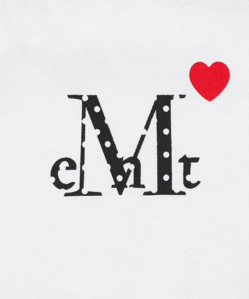 MUSENT ラブリッツ ミニハートロゴ ラウンドネック クロップ 半袖Tシャツ 2カラー 画像 8