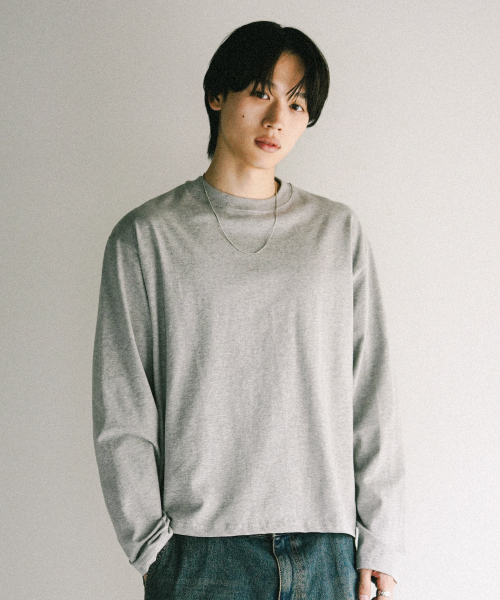 JEMUT クロップ丈 長袖Tシャツ 2枚セット レディース ロンT 画像 3