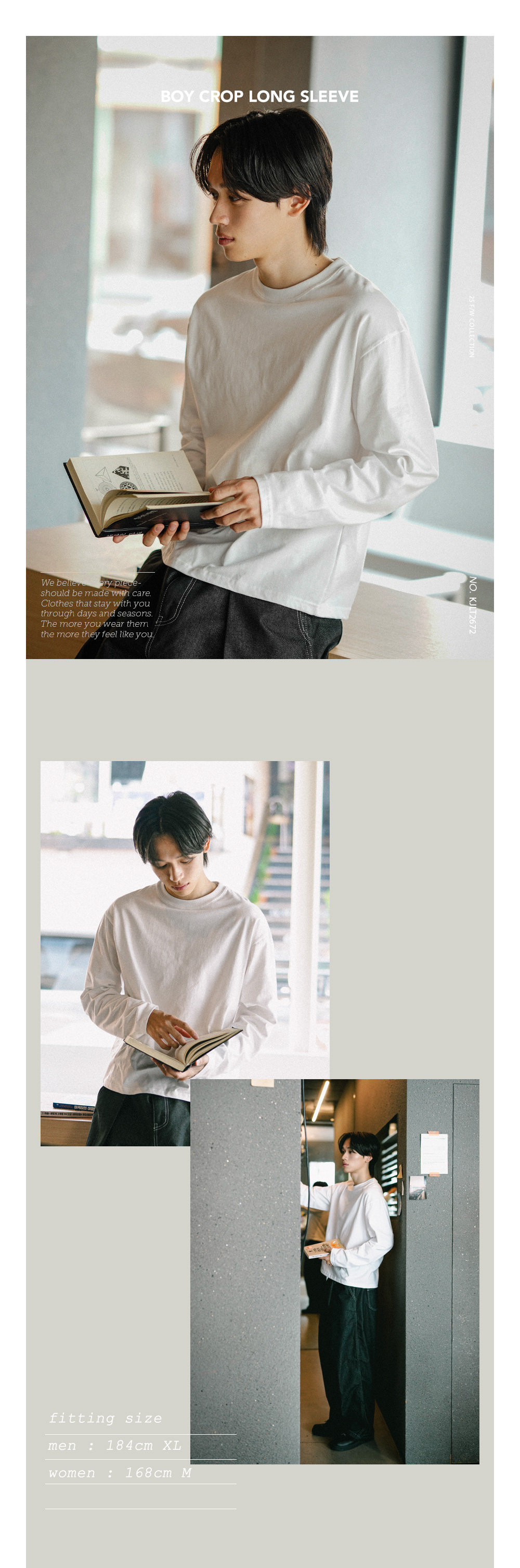 JEMUT クロップ丈 長袖Tシャツ 2枚セット レディース ロンT 画像 1