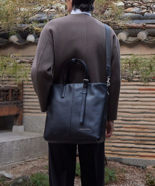 タワー トートバッグ ブラック 이미지 2