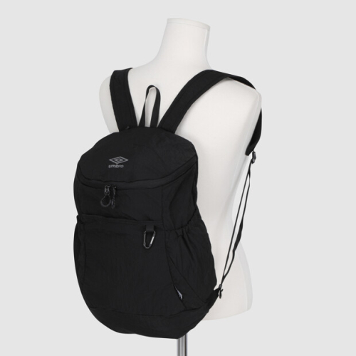 軽量 パッカブル バックパック 15L ブラック 이미지 2