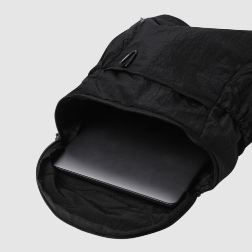 軽量 パッカブル バックパック 15L ブラック 이미지 5