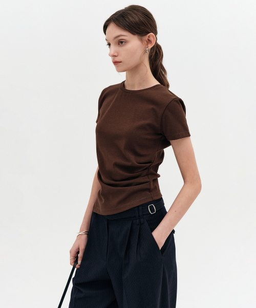 LOOKAST ZEZE アンバランスTシャツ 全6色 ユニークデザイン 半袖カットソー 画像 5
