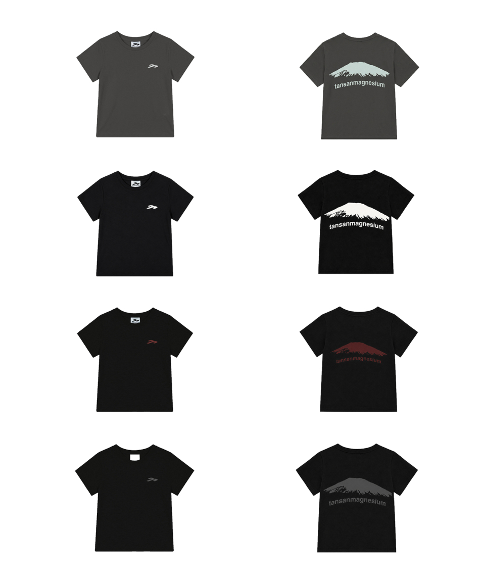 マウンテンTシャツ ホワイト/レッド 炭酸マグネシウム アウトドアグラフィックティー 画像 12
