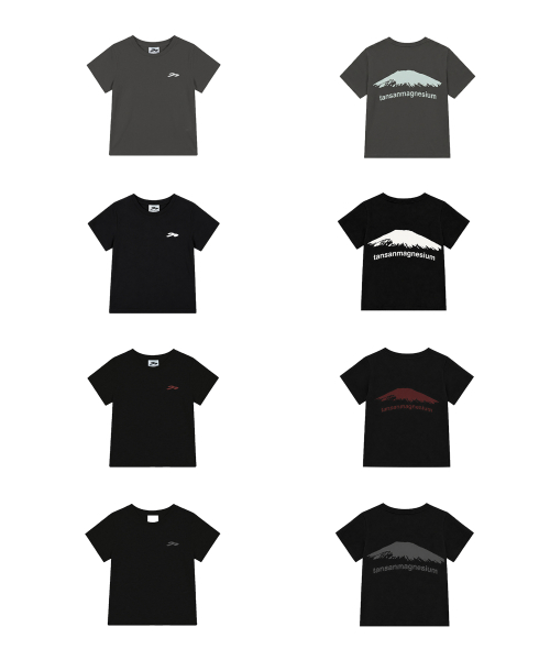 マウンテンTシャツ ホワイト/レッド 炭酸マグネシウム アウトドアグラフィックティー 画像 7