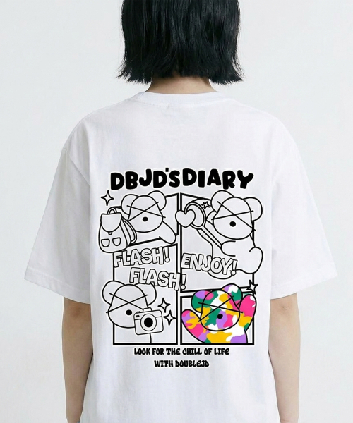 ダブルジェイディー ダイアリー ダブジェ 半袖Tシャツ 画像 2