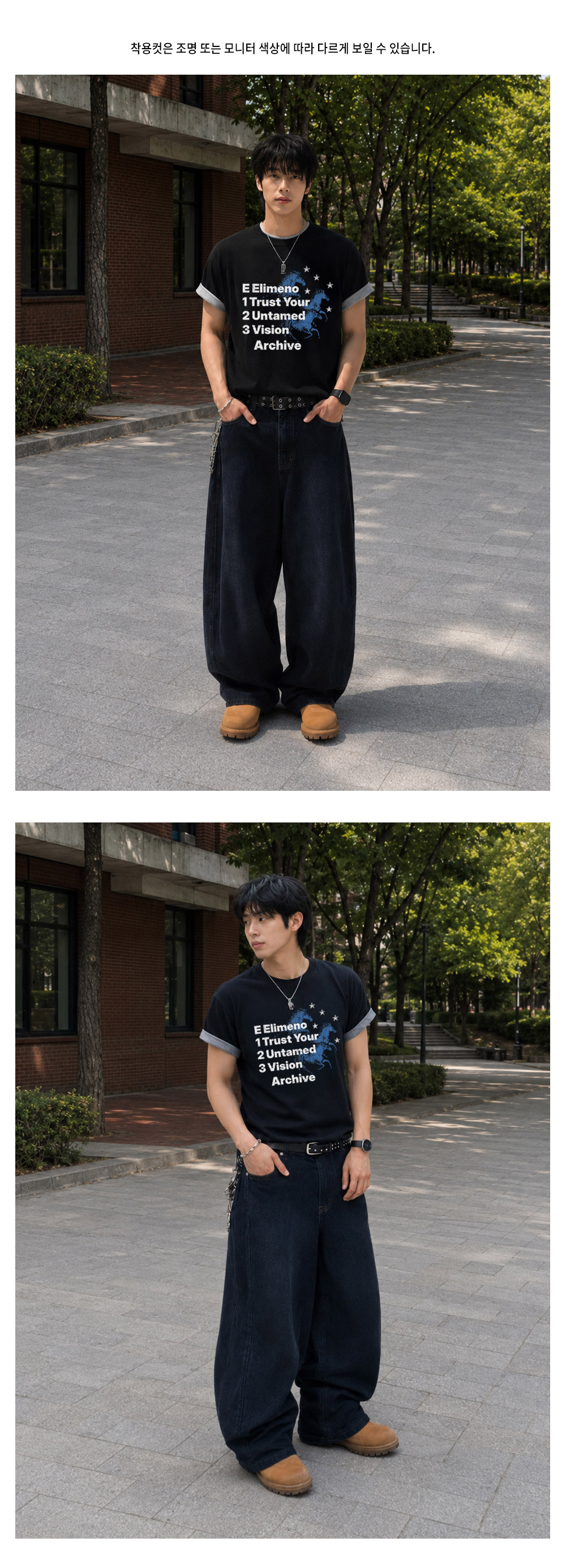 エリメノ スリーホールス ロールアップ クロップ 半袖Tシャツ 画像 8