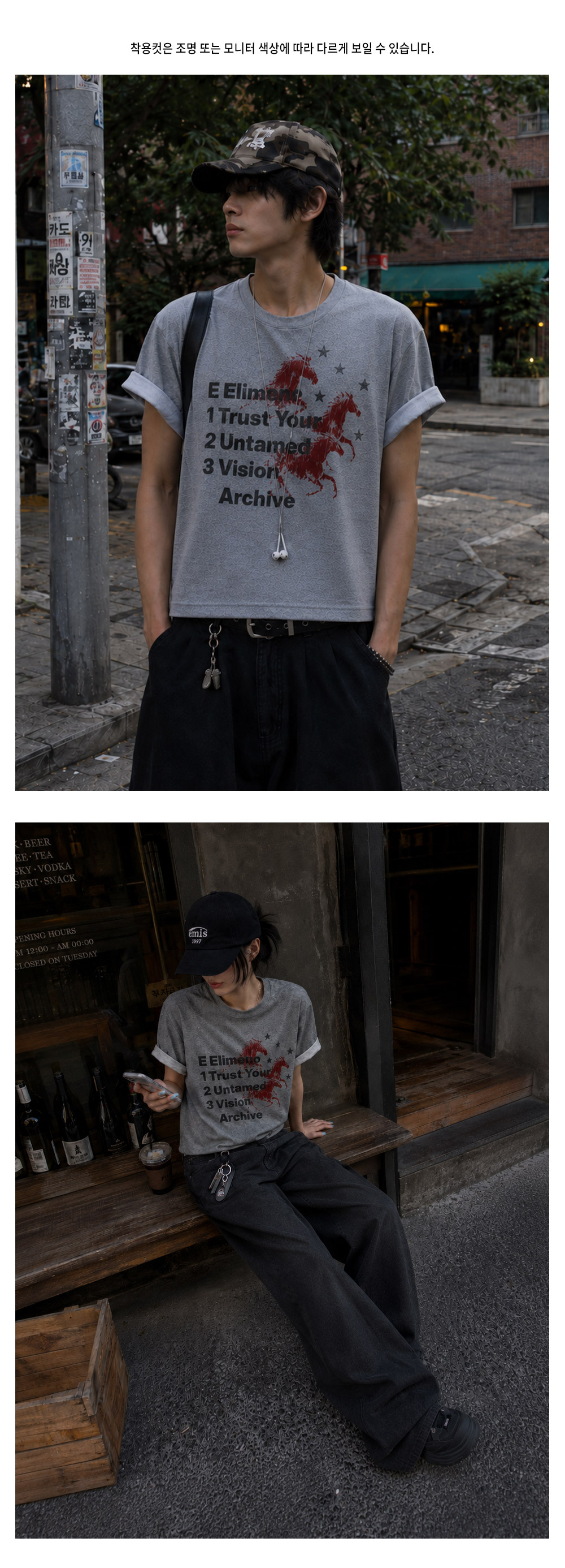 エリメノ スリーホールス ロールアップ クロップ 半袖Tシャツ 画像 9